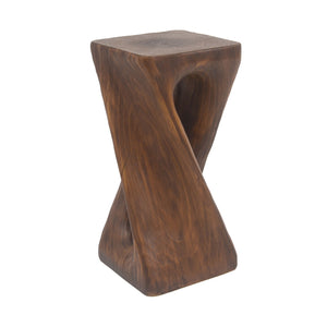 English Elm Christopher Knight Home® - Outdoor Twist Shape Side Table - Lightweight Concrete Accent For Patio, Pool, Or Balcony Use N770P291498A