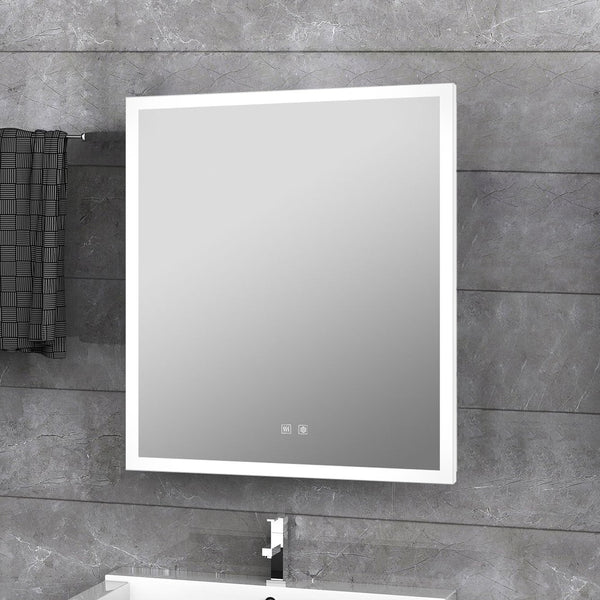 English Elm Aurorium Frameless Led Vanity Mirror with Defogger for Modern Spa Bathrooms B2731P478345