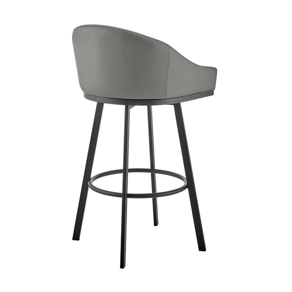 English Elm Eleanor Swivel Barstool Upholstered Faux Leather Seat for Kitchen Island or Pub B2736P464893