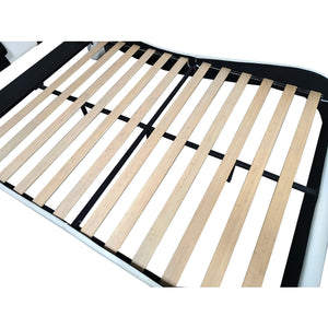 English Elm Faux Leather Platform Bed Frame With Massage, Bluetooth Speakers & Led Lighting For Ultimate Relaxation W1360S00009