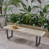 Christopher Knight Home® Metal/Wood Outdoor Bench  - Modern Style