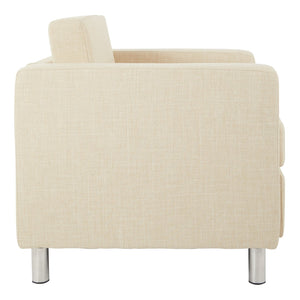 OSP Home Furnishings Pacific Armchair Cream