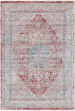 Unique Loom Noble Henry Machine Made Medallion Rug Red, Blue/Gray/Navy Blue/Ivory/Olive 5' 1" x 7' 10"