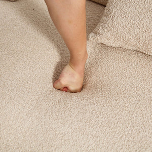 English Elm Modern Foam-Filled Sleeper Sofa Bed With Unique Boucle Design For Living Room & Bedroom Decor W2705S00007-GIGA