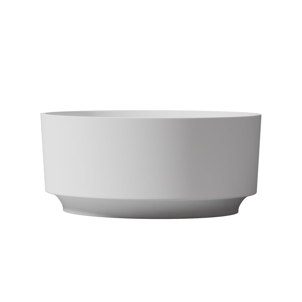 English Elm 49 Inch Square Freestanding Soaking Tub Eco Stone Resin Matte Spa Bath T3785P353966