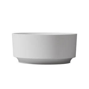English Elm 49 Inch Square Freestanding Soaking Tub Eco Stone Resin Matte Spa Bath T3785P353966