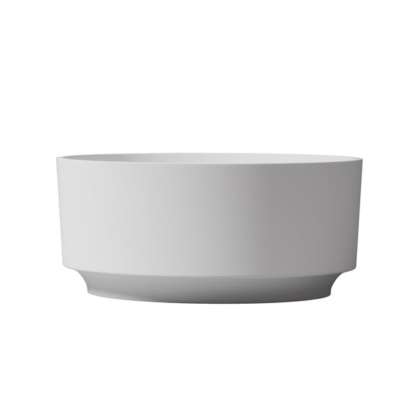 English Elm 49 Inch Square Freestanding Soaking Tub Eco Stone Resin Matte Spa Bath T3785P353966