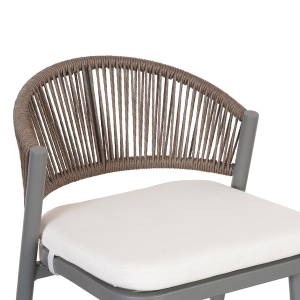 English Elm Christopher Knight Home® - Outdoor 30.25" Height Barstools Set Of 2 - Stylish Metal Frame With Scallop Backrest & Cushions N772P245120G
