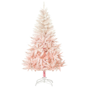 English Elm Homcom 7Ft Unlit Pink Spruce Christmas Tree With 1000 Tips For Custom Holiday Decor & Easy Setup W2225P229760