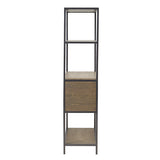 Madison Park Darley Transitional 3-Shelf Bookcase with Storage Cabinet MP131-1179 Grey