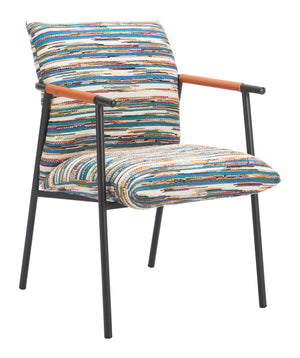 Zuo Modern Reduga Dining Chair In Vibrant Multicolor - Modern Design With Durable Fabric & Stylish Elegance Multicolor 100% Polyester,100% Polyurethane,Steel 110834-zuo-modern
