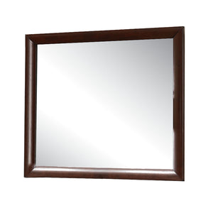 English Elm Ireland Classic Square Wall Mirror with Durable Wood-Composite Frame for Timeless Modern Style Espresso 43 L x 40 W x 4 H B2726P254733