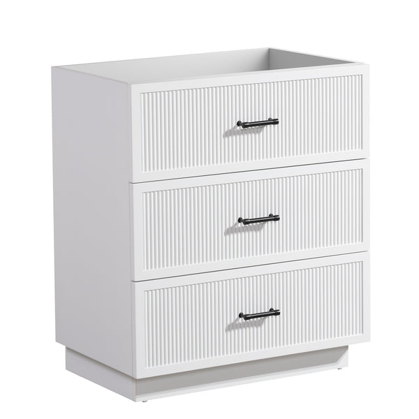 English Elm HK2305-30-WH 24" Floating Bathroom Vanity with Wall-Mount Design, Space-Saving Modern Sink Cabinet White W1550P168213
