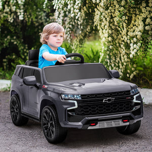 English Elm Aosom Licensed Chevrolet Tahoe 12v Kids Electric Ride on Suv with Remote Control W2225P200547