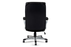 English Elm Classic timeless office chair with extra padded cushion, height adjustable comfort for home workspaces Black 15 L x 30 W x 26 H HS00F1685-ID-AHD