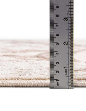 Unique Loom Finsbury Diana Machine Made Botanical Rug Beige, Ivory/Light Brown 7' 10" x 10' 0"