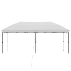 English Elm Outsunny 10' X 19' Pop Up Canopy Tent With Easy Setup, Adjustable Height, Carry Bag For Events & Patio W2225P174200-GIGA