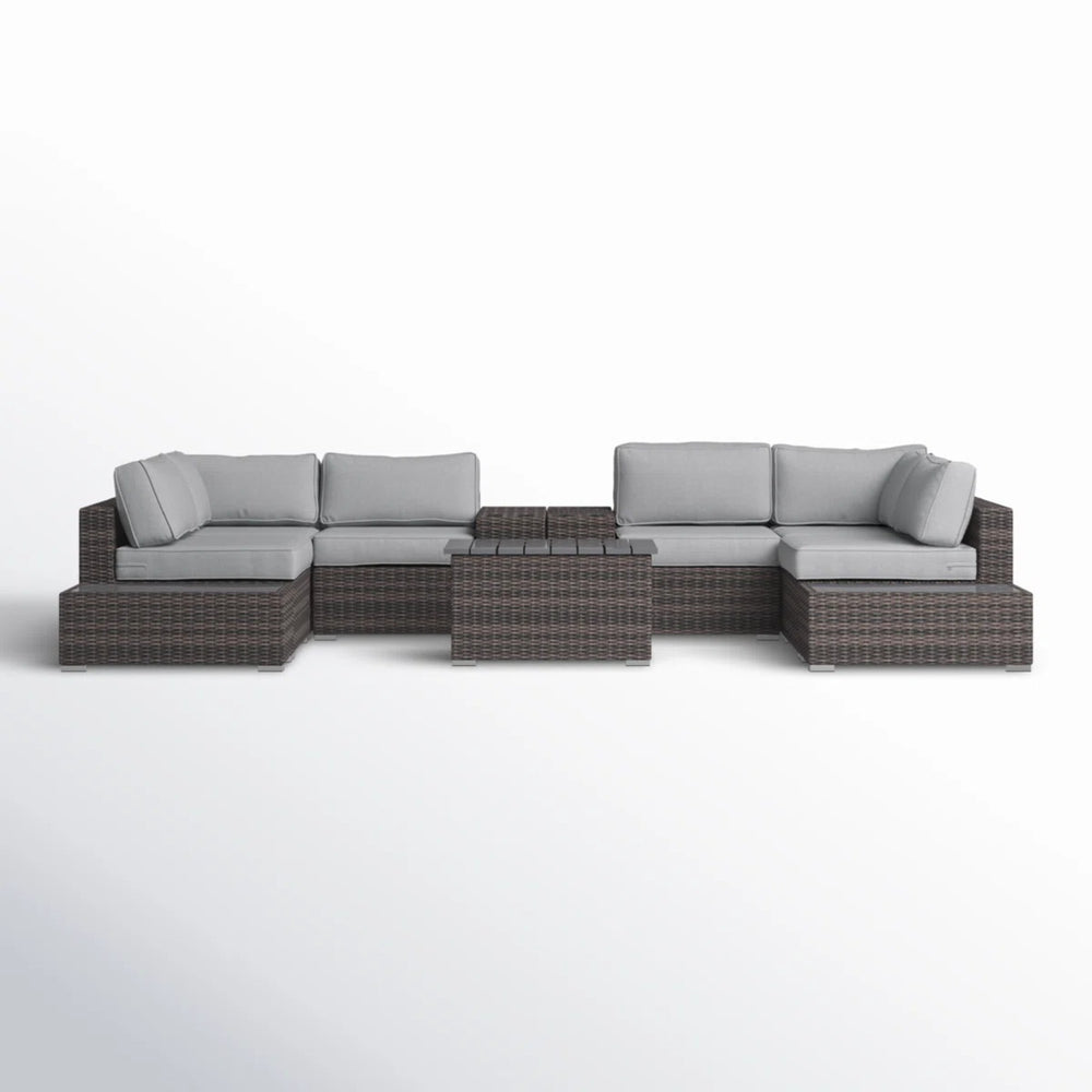 English Elm Fully Assembled Rattan Wicker Patio Seating Set For 4 - Stylish, Durable & Easy Care Furniture! B120S00268