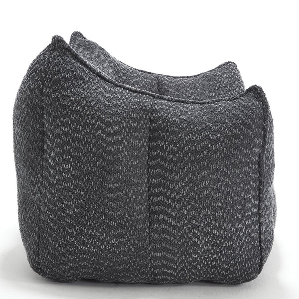 English Elm Sofa plush beanbag chair with superfiber cover and resilient foam filling for ultimate home comfort and relaxation Black W1996P252270