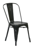 OSP Home Furnishings Bristow Armless Chair Antique Black