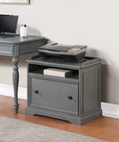 OSP Home Furnishings Country Meadows File Cabinet Plantation Grey