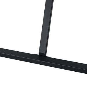 English Elm Table and Chair Set Round Tempered Glass Top with X Base and Four Pu Leather Seats Black,Light Gray W1151S04379