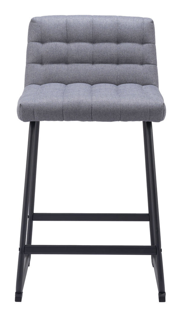 Pago Counter Stool - Set of 2 Gray 110071 Zuo Modern