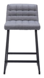 Pago Counter Stool - Set of 2 Gray 110071 Zuo Modern