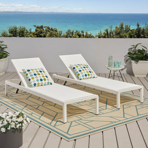 English Elm Christopher Knight Home® - Cape Coral Chaise Lounge Set Of 2 - Stylish, Adjustable, And Durable Outdoor Seating For Comfort 57592.00WHIMP2