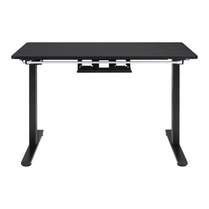 OSP Home Furnishings Primo Electric Standing Desk with Led Lighting Steel Frame and Built-in Cable Management PMO4824GD-BCF