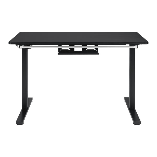 OSP Home Furnishings Primo Electric Standing Desk with Led Lighting Steel Frame and Built-in Cable Management PMO4824GD-BCF