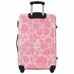 English Elm Hardshell Polycarbonate Luggage Set Three Piece Tsa Lock Spinner Travel Suitcases Pink N732P306618U