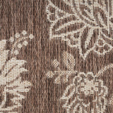 Nourison Garden Oasis GOA03 Machine Made Power-loomed Borderless Design Indoor/Outdoor Tropical Outdoor Rug Mocha, Mocha 100% Polypropylene 99446959447