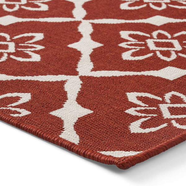 English Elm Christopher Knight Home® - MERIDIAN Durable 5703R Red Polypropylene Area Rug 5'3" x 7' Machine Woven Loop Pile, Easy Care 65855.00
