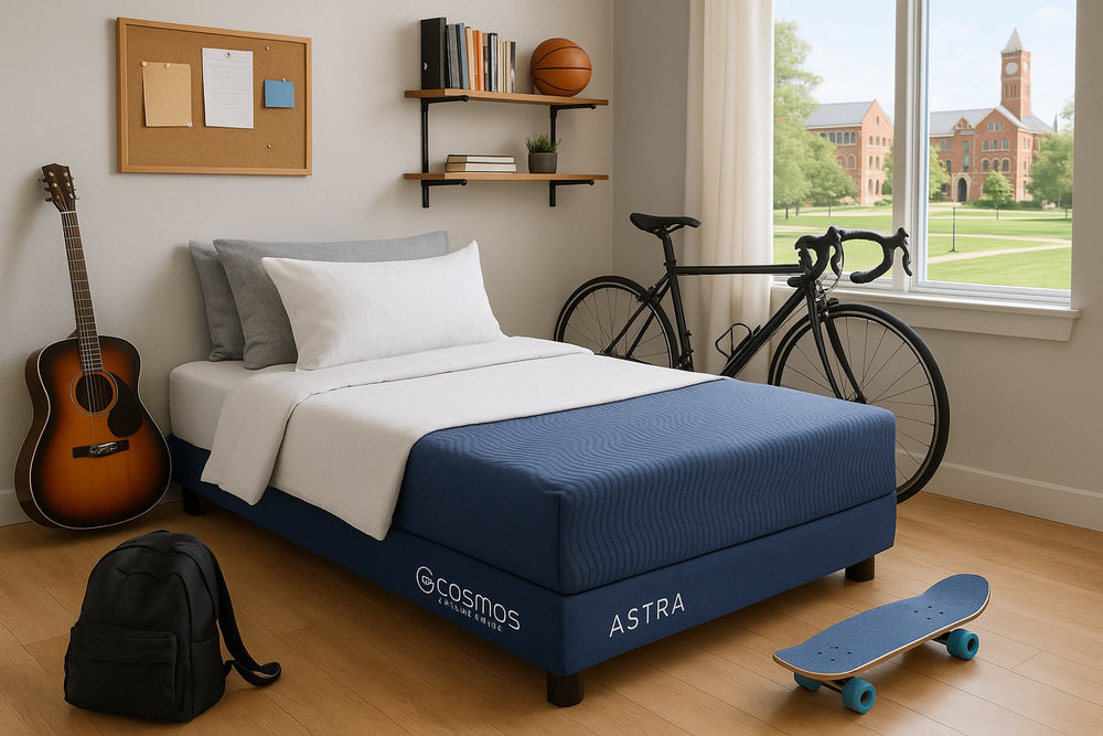 English Elm Astra- Twin Memory Foam Mattress in a Box Soft Cover Bunk or Guest Room Sleep B342P315666