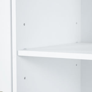 English Elm [video] Freestanding 68 Inch Tall Storage Cabinet with Tilt Out Hampers and Soft Close Door White N759S427900K
