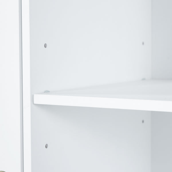 English Elm [video] Freestanding 68 Inch Tall Storage Cabinet with Tilt Out Hampers and Soft Close Door White N759S427900K