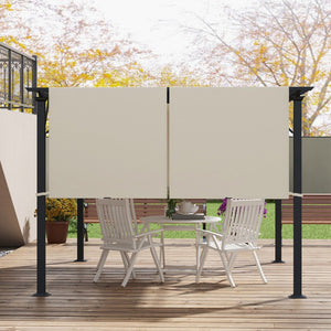 English Elm Outsunny 2 Pcs Pergola Canopy Replacement - Easy Install Uv-Resistant Shade Cover For Outdoor Spaces W2225P174224-GIGA