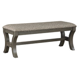 OSP Home Furnishings Monaco 48" Bench Grey Giraffe/Antique Grey