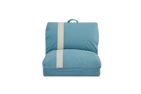 English Elm ARIA Modern Floor Sofa Bed with 6-Position Adjustable Back, Quick 5-Second Fold, Corduroy Comfort Sky Blue W3391P324423