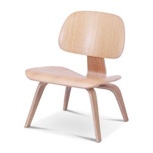 English Elm Molded Plywood Lounge Chair Mid Century Ergonomic Ash Veneer Seat for Living Room Oak B353P478334