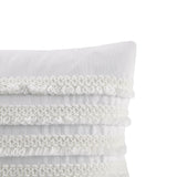 INK+IVY Daria Farm House Cotton Oblong Pillow II30-1086 Ivory