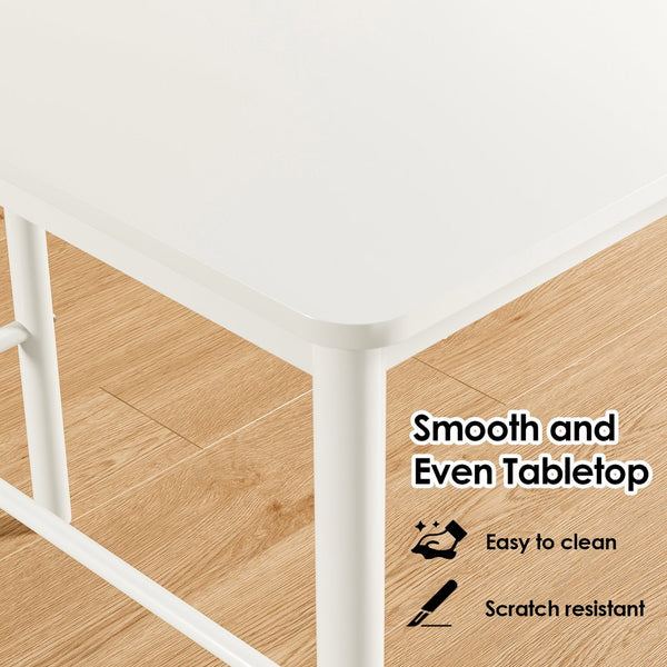 English Elm 47-Inch Counter Height Bar Table - Modern Rectangular Design With Metal Legs For Stylish Dining Spaces T3623P381052