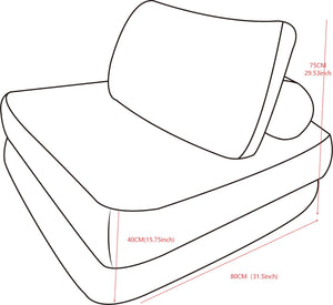 English Elm 70.8"corduroy Fabric Oversized Bean Bag Couch Plush Ergonomic Lounger for Dorm or Bedroom Camel W3975P440930