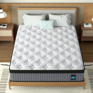 English Elm 12 Inch King Hybrid Mattress Gel Foam Pocket Springs Firm Support Cool Sleep B2716P415547