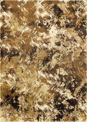 English Elm Joy Abstract Camouflage Area Rug Earthy Tones Low Pile Living Room Floor Accent B186P452315