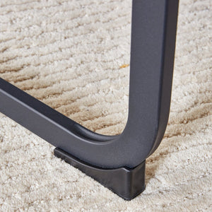 English Elm Table Modern Minimalist 5-Piece Dining Set - 42" Round Gray Mdf Table & 4 Brown Fabric Chairs W1151S03022-GIGA