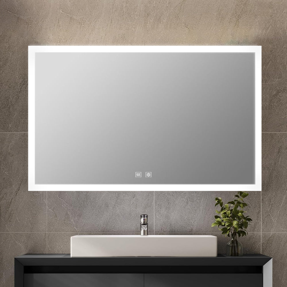 English Elm Aurorium Frameless Led Vanity Mirror with Defogger for Spa Inspired Bathrooms B2731P478349