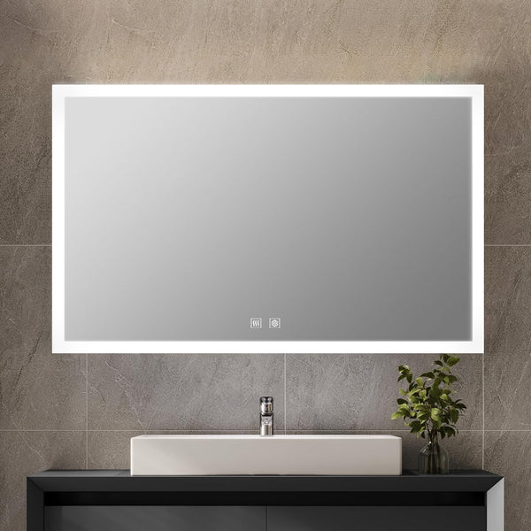 English Elm Aurorium Frameless Led Vanity Mirror with Defogger for Spa Inspired Bathrooms B2731P478349