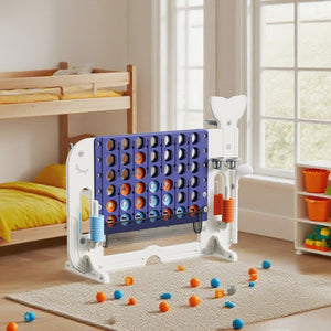 English Elm 4-to-score Giant Backyard Game Set with 4 Activities Height Adjustable Family Fun White+Purple W2700P357855